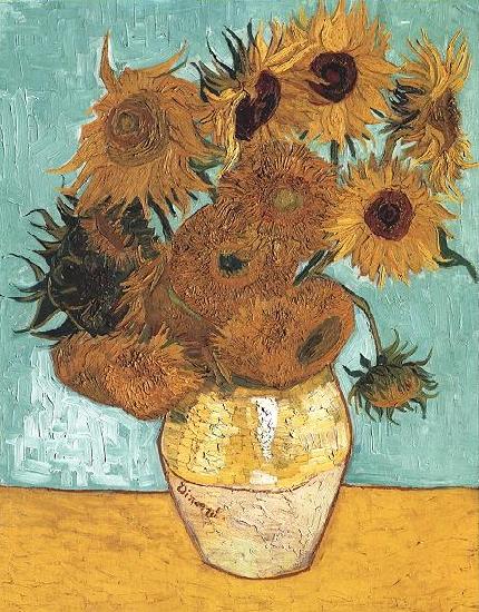 Vincent Van Gogh Vase with Twelve Sunflowers